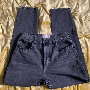 Everlane High Waisted Black Ankle Jeans